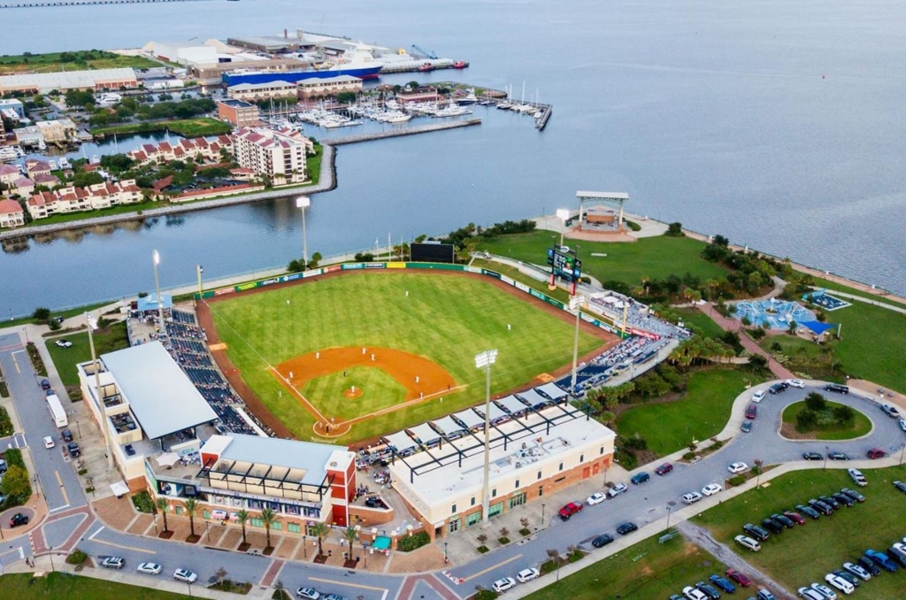 Maritime Park Home of the Pensacola Blue Wahoos Baseball Team :)
